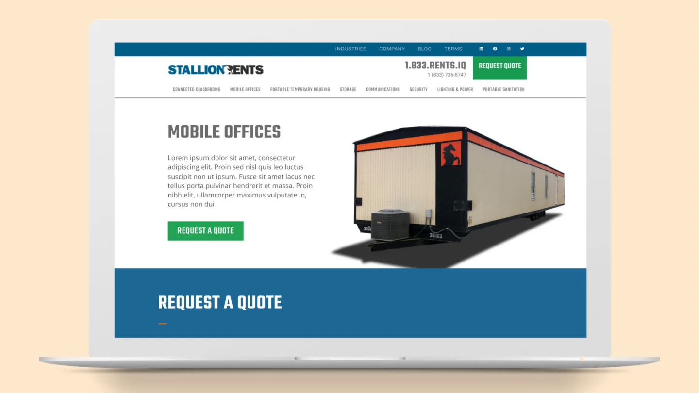 Stallion mobile offices website
